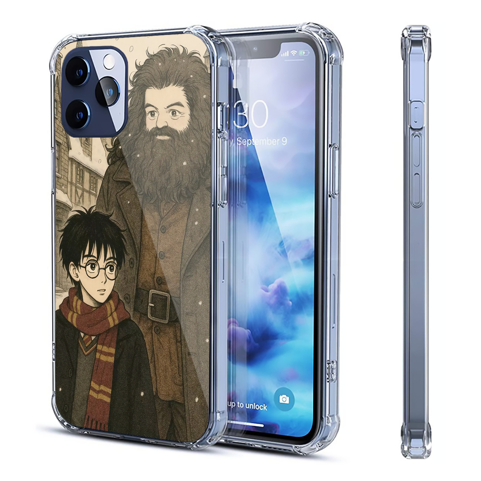 （画像用） Harry Potter ハリー・ポッターシリーズ 【iPhone 12シリーズ対応】透明スマホケース（クリアソフトケース）